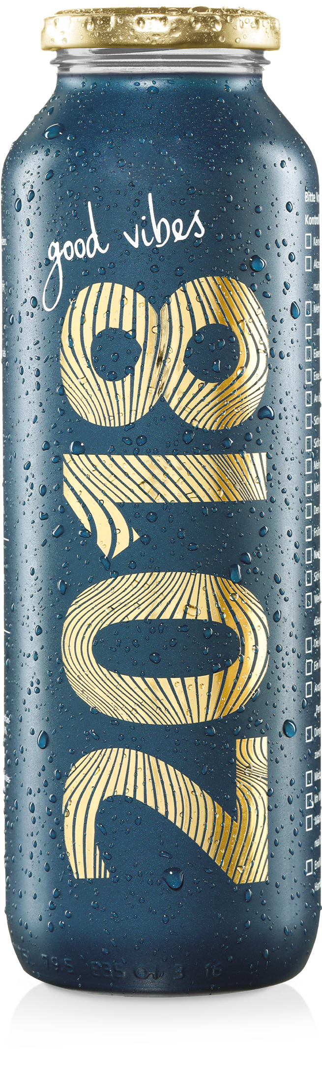 true fruits - limited edition no. 10 Einzelne Smoothieflasche der limited edition no. 10 auf weißem Hintergrund