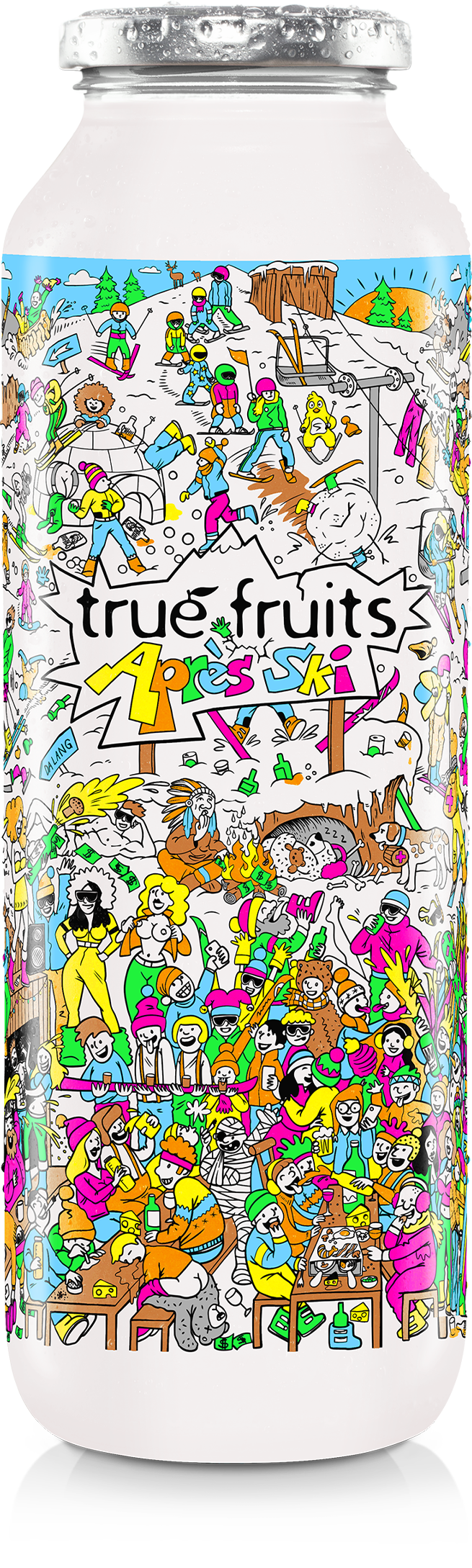 true fruits - limited edition no. 25 Einzelne Smoothieflasche der limited edition no. 25 auf weißem Hintergrund