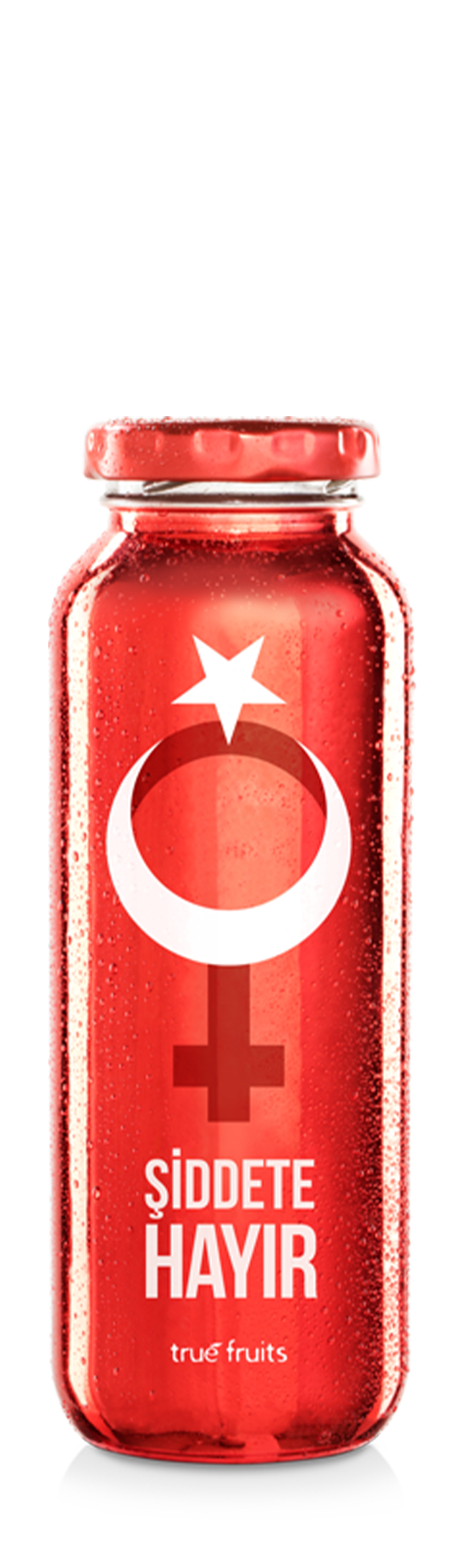 true fruits - limited edition no. 19 Einzelne Smoothieflasche der limited edition no. 19 auf weißem Hintergrund