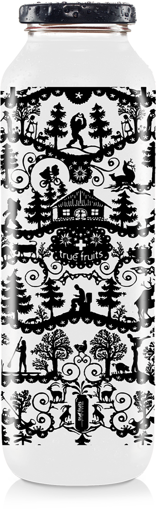true fruits - limited edition no. 6 Einzelne Smoothieflasche der limited edition no. 6 auf weißem Hintergrund