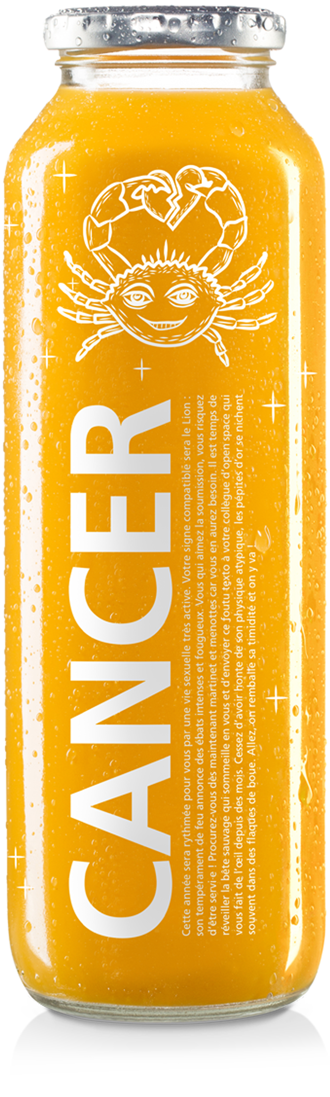 true fruits - édition limitée n° 6 Einzelne Smoothieflasche der limited edition no. 6 auf weißem Hintergrund