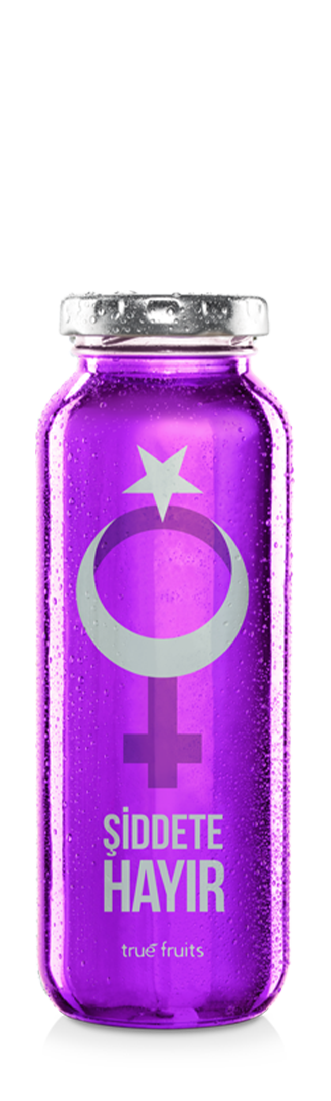 true fruits - limited edition no. 19 Einzelne Smoothieflasche der limited edition no. 19 auf weißem Hintergrund