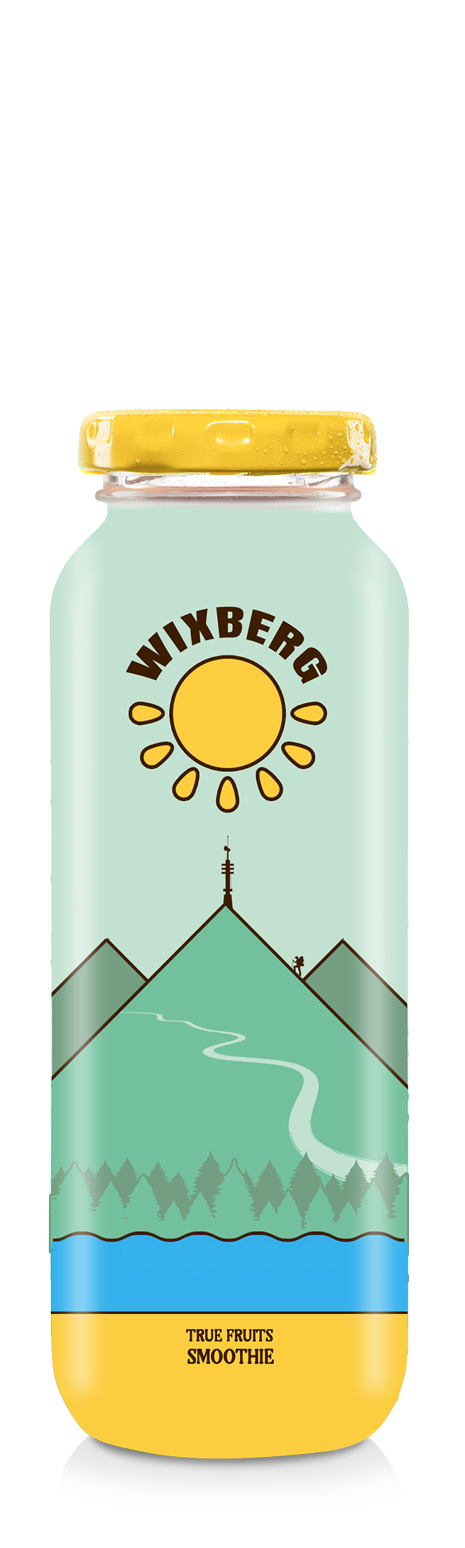 true fruits limited edition Wixberg Einzelne Smoothieflasche der limited edition no. 29 auf weißem Hintergrund